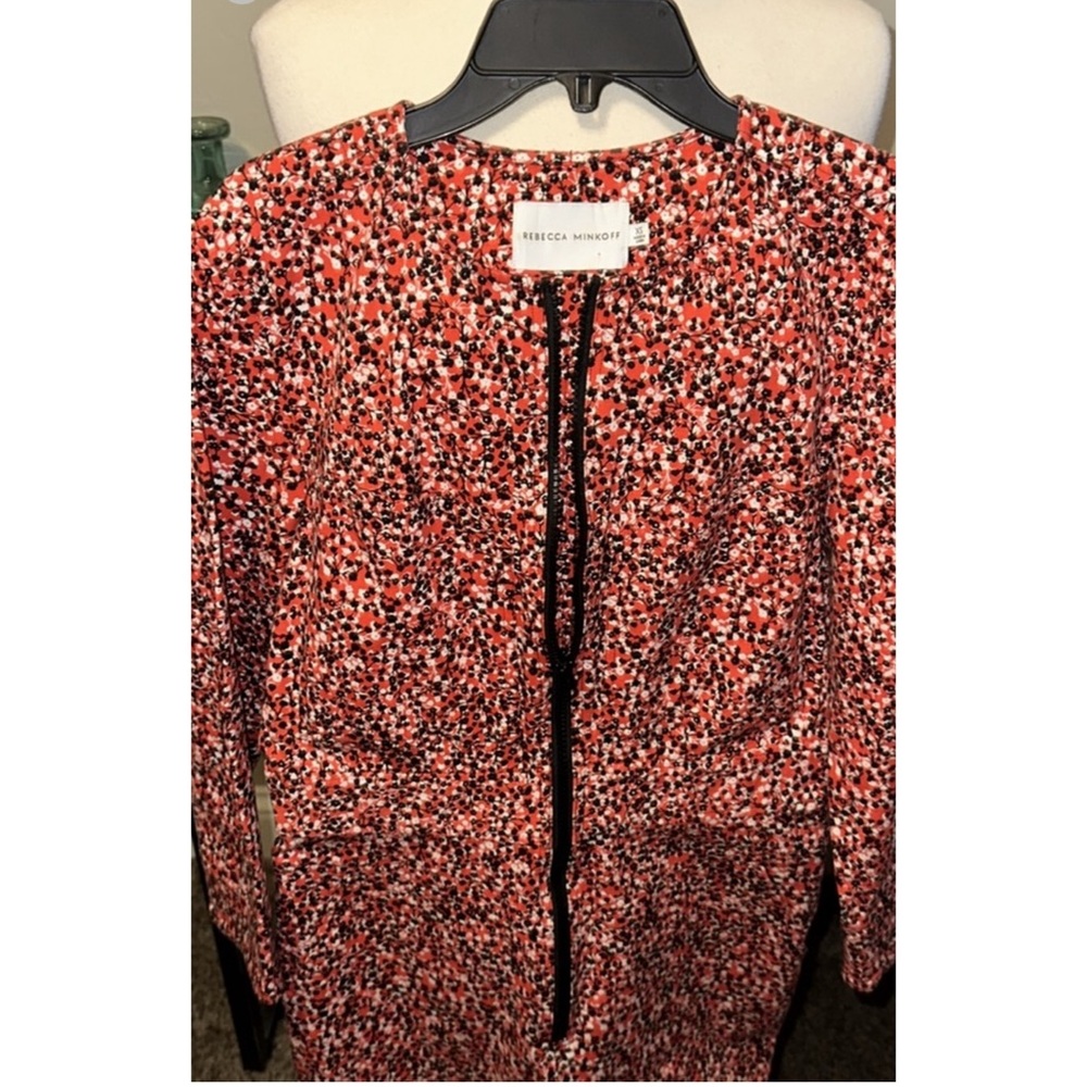 Rebecca Minkoff Red and Black Patterned Jumpsuit - Picture 2 of 8